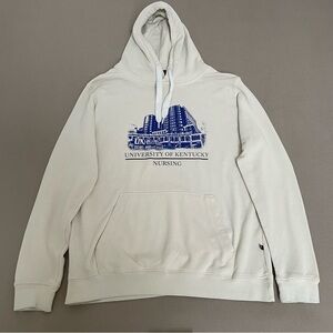 University of Kentucky Nursing Cream Hoodie Womens medium wildcats